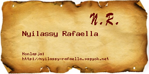 Nyilassy Rafaella névjegykártya